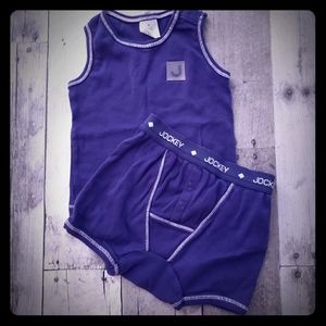 Jockey Boys Blue Bottom and Tank Set 3/6M
